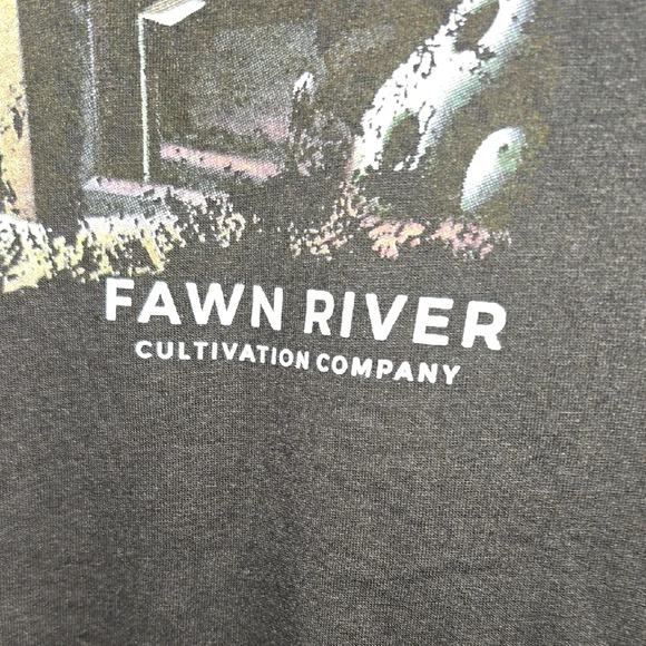 Gildan Black Fawn River STONED TO THE BONE Tee with Skull Design NWOT LOT A - Picture 6 of 7